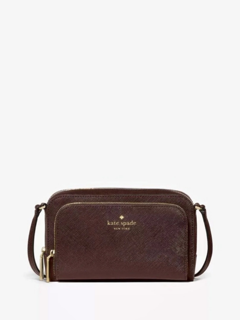 KATE SPADE Staci Mini Crossbody Bag in Hot Fudge Brown NWT